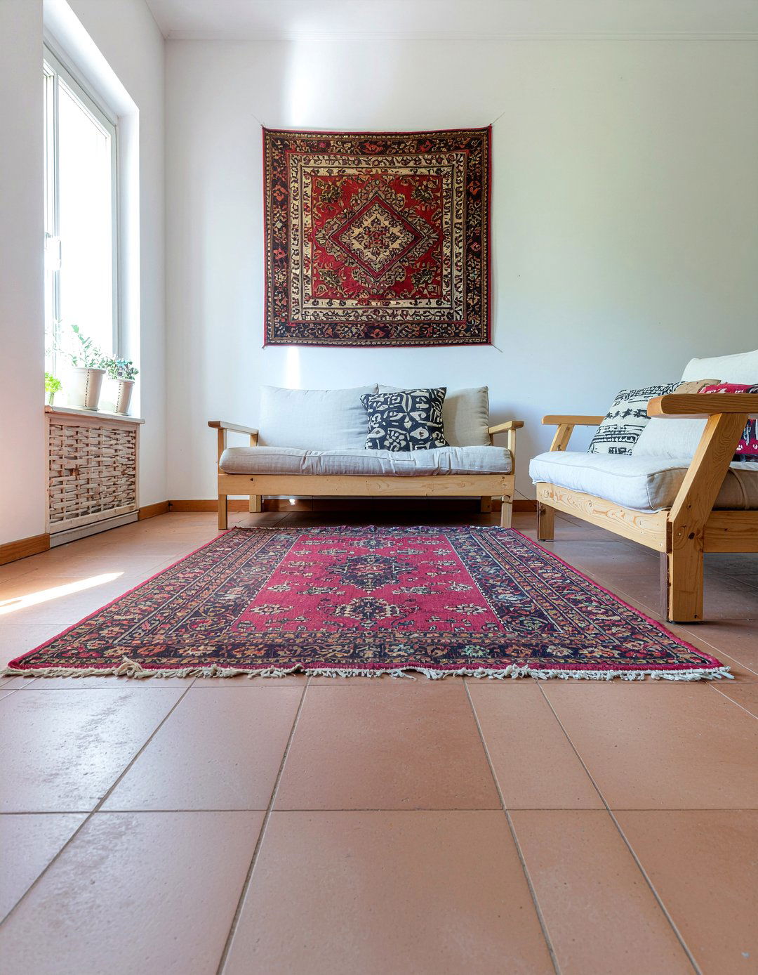 Terracotta Tile Floor - 30 Mexican living room ideas