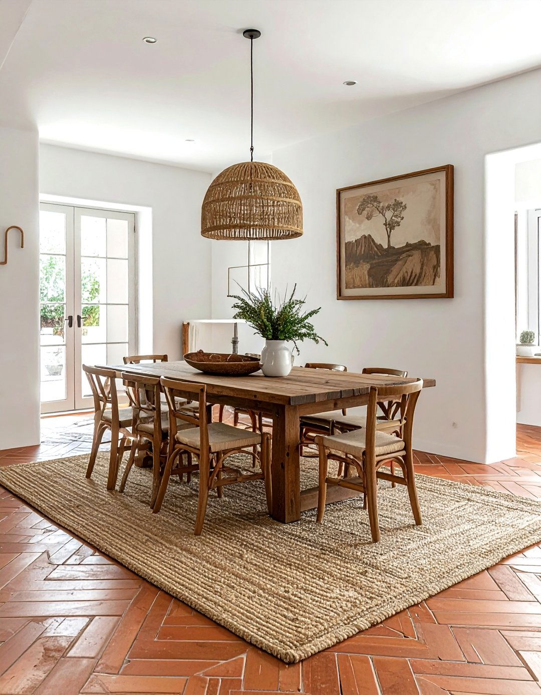 Terracotta Tile Floor - 30 Santa Fe dining room ideas