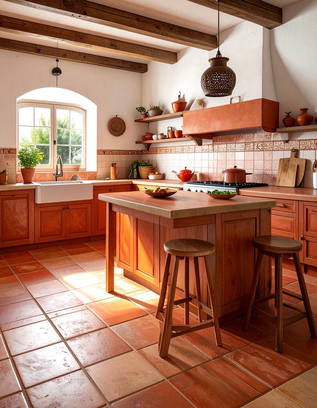 Terracotta Tile Kitchen - 30 kitchen room settings