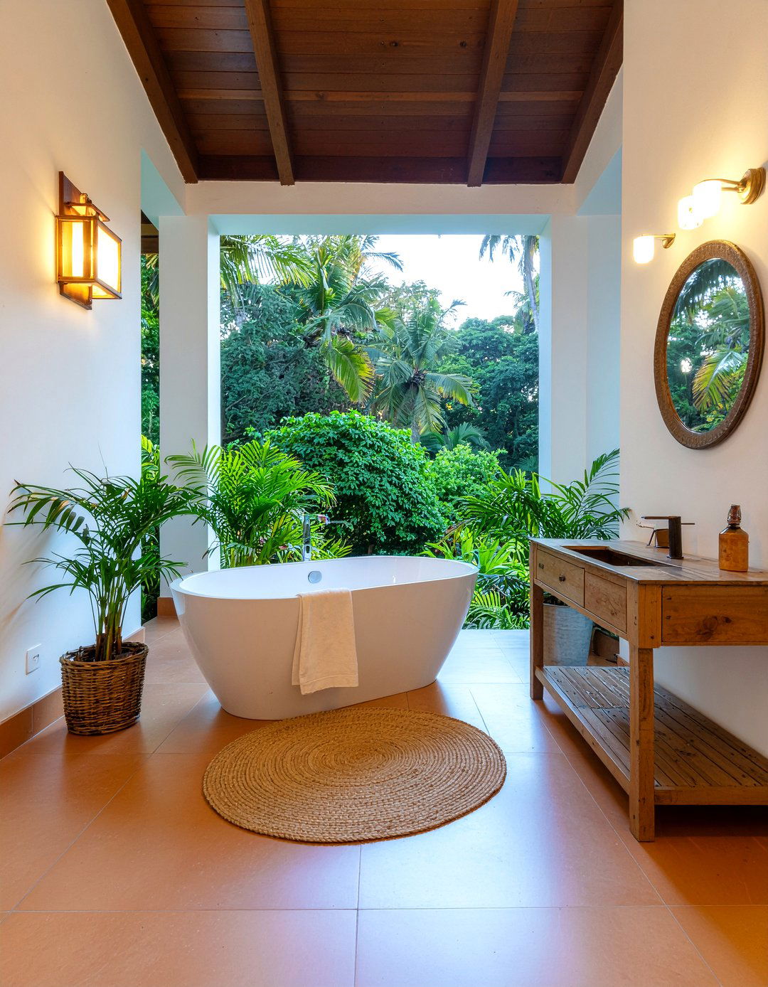 30 Jungle Bathroom Ideas for a Refreshing Tropical Escape