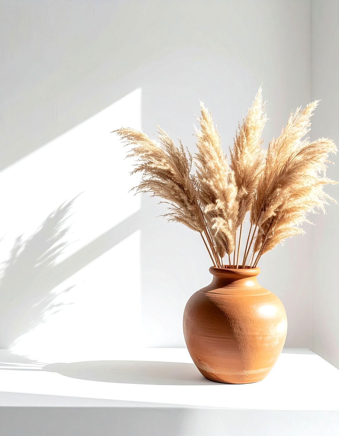 Terracotta Vase Arrangement - 30 terracotta decor ideas