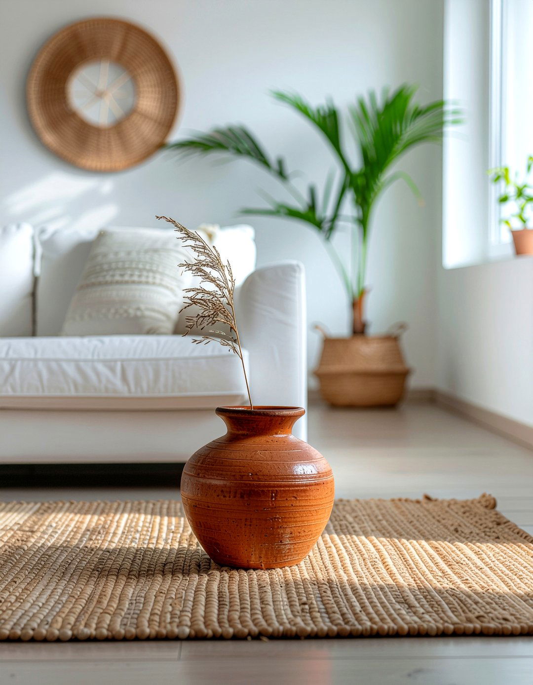 Terracotta Vase - 30 Greek living room ideas