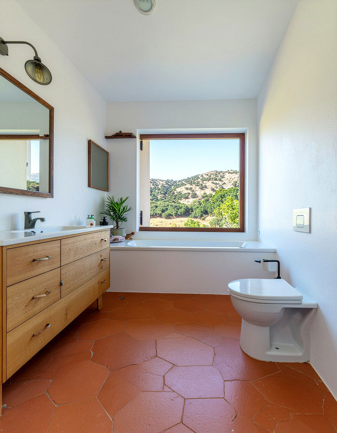 Terracotta bathroom tile - 30 incredible bathroom ideas