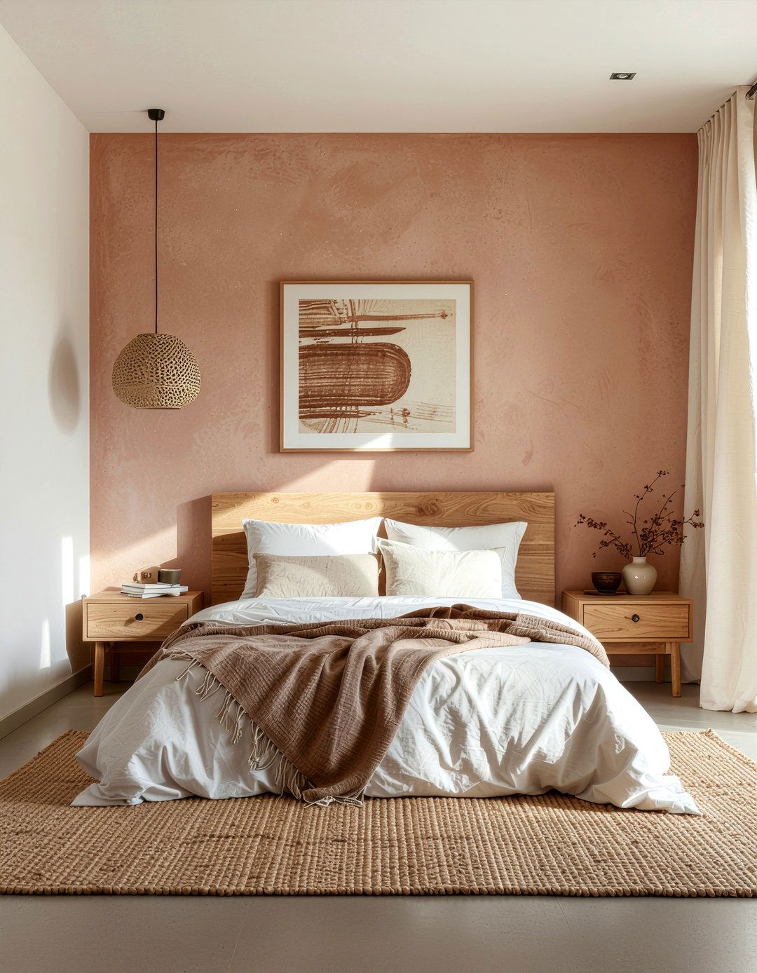 Terracotta bedroom walls - 30 earthy bedroom ideas
