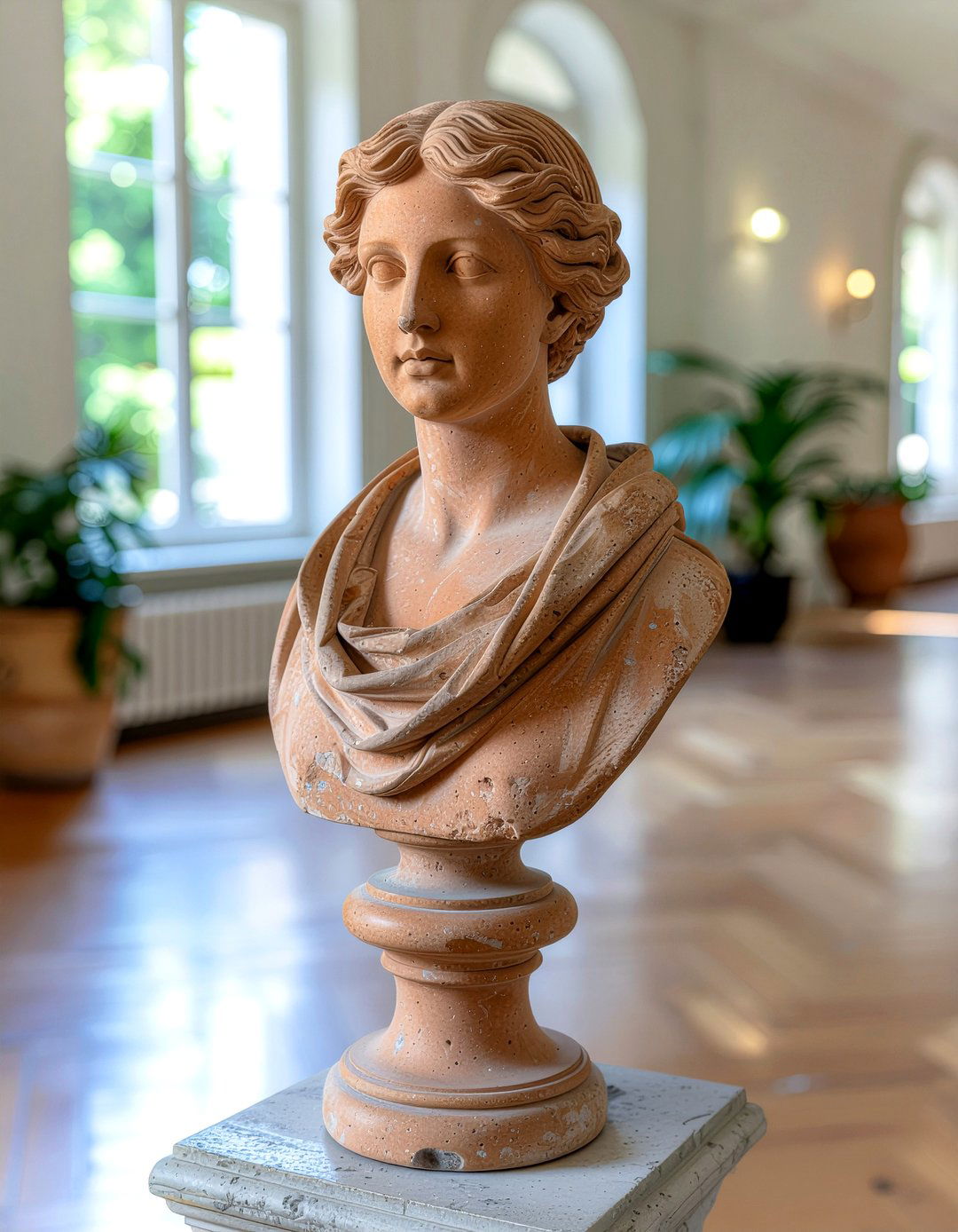 Terracotta bust sculpture - 30 figurine ideas