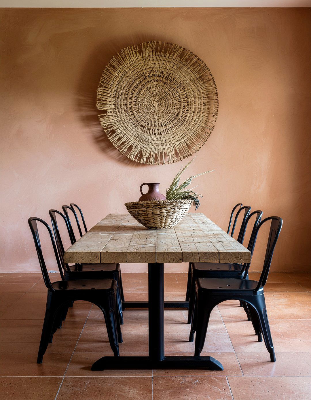 Terracotta dining room - 30 dining room color ideas
