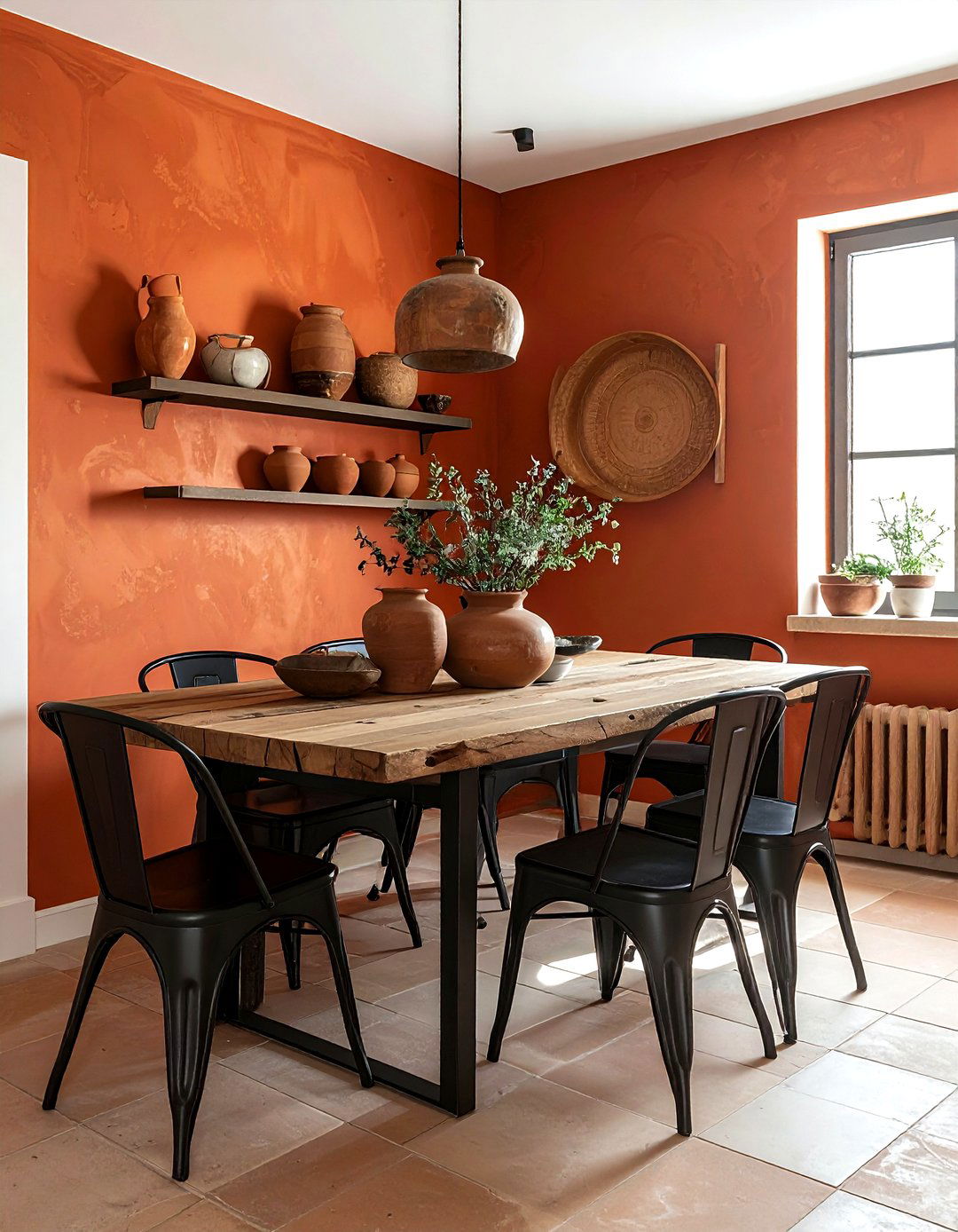 Terracotta dining room - 30 dining room paint colors