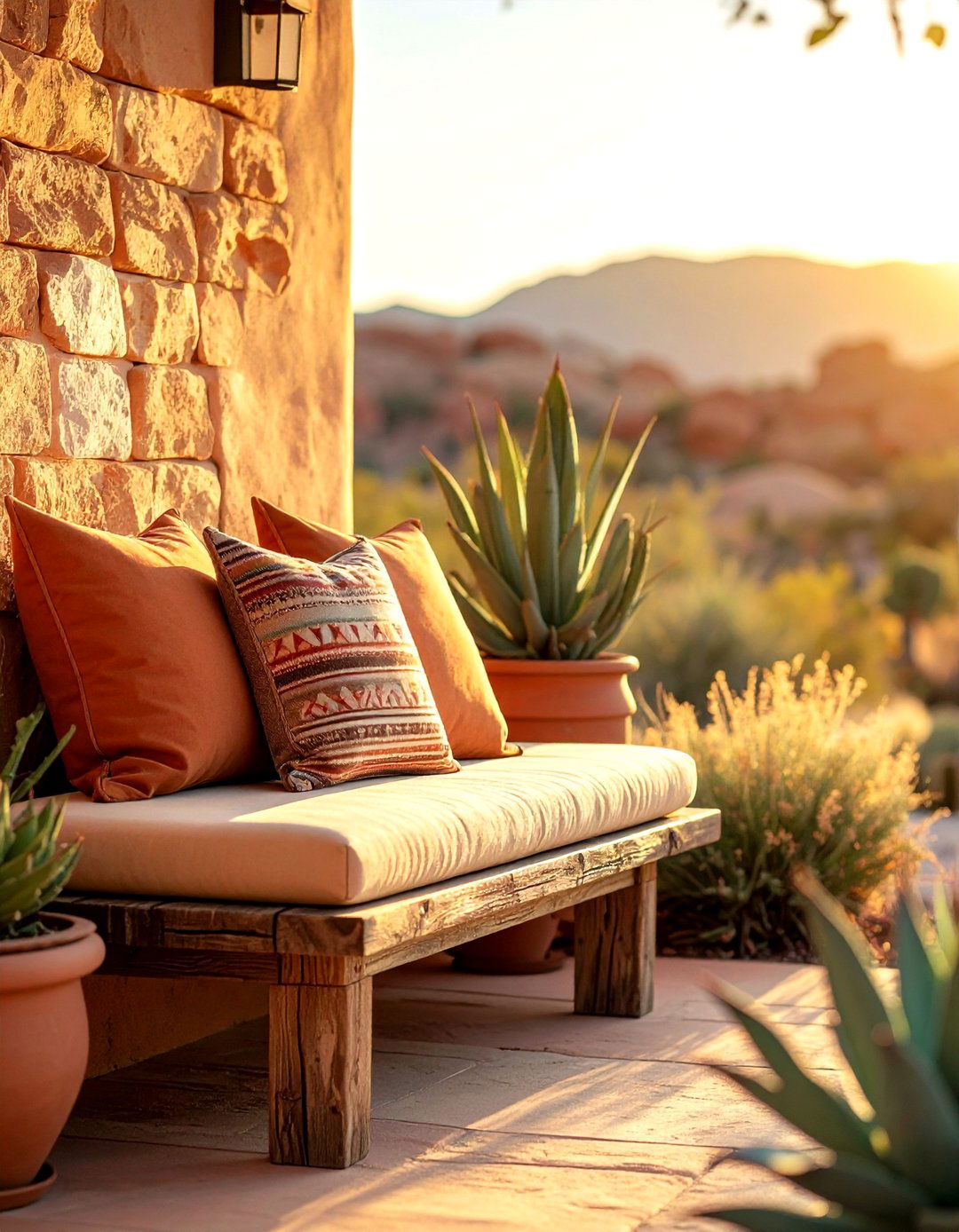 Terracotta earth tones - 30 outdoor pillow ideas