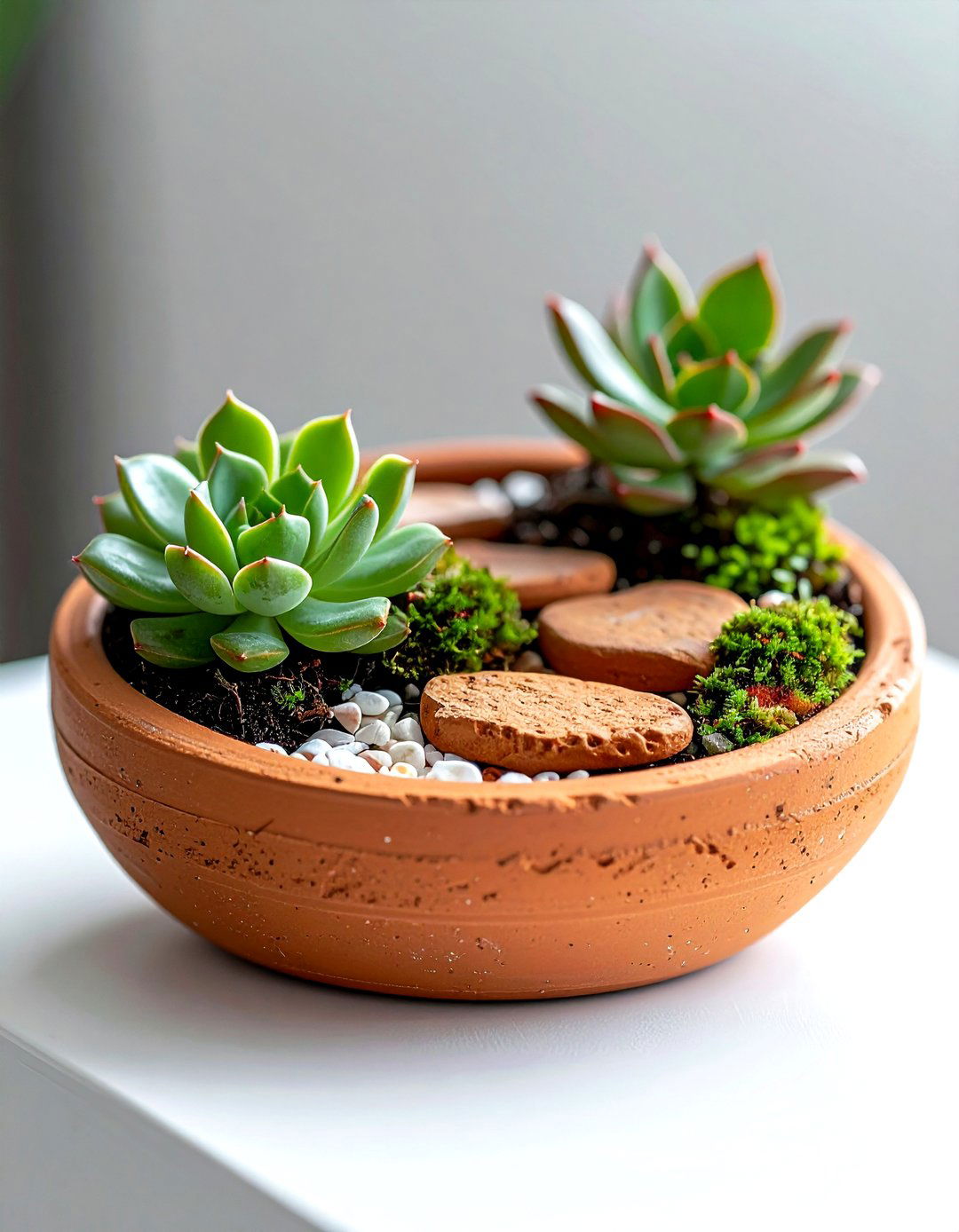 Terracotta fairy garden - 30 terracotta planter ideas