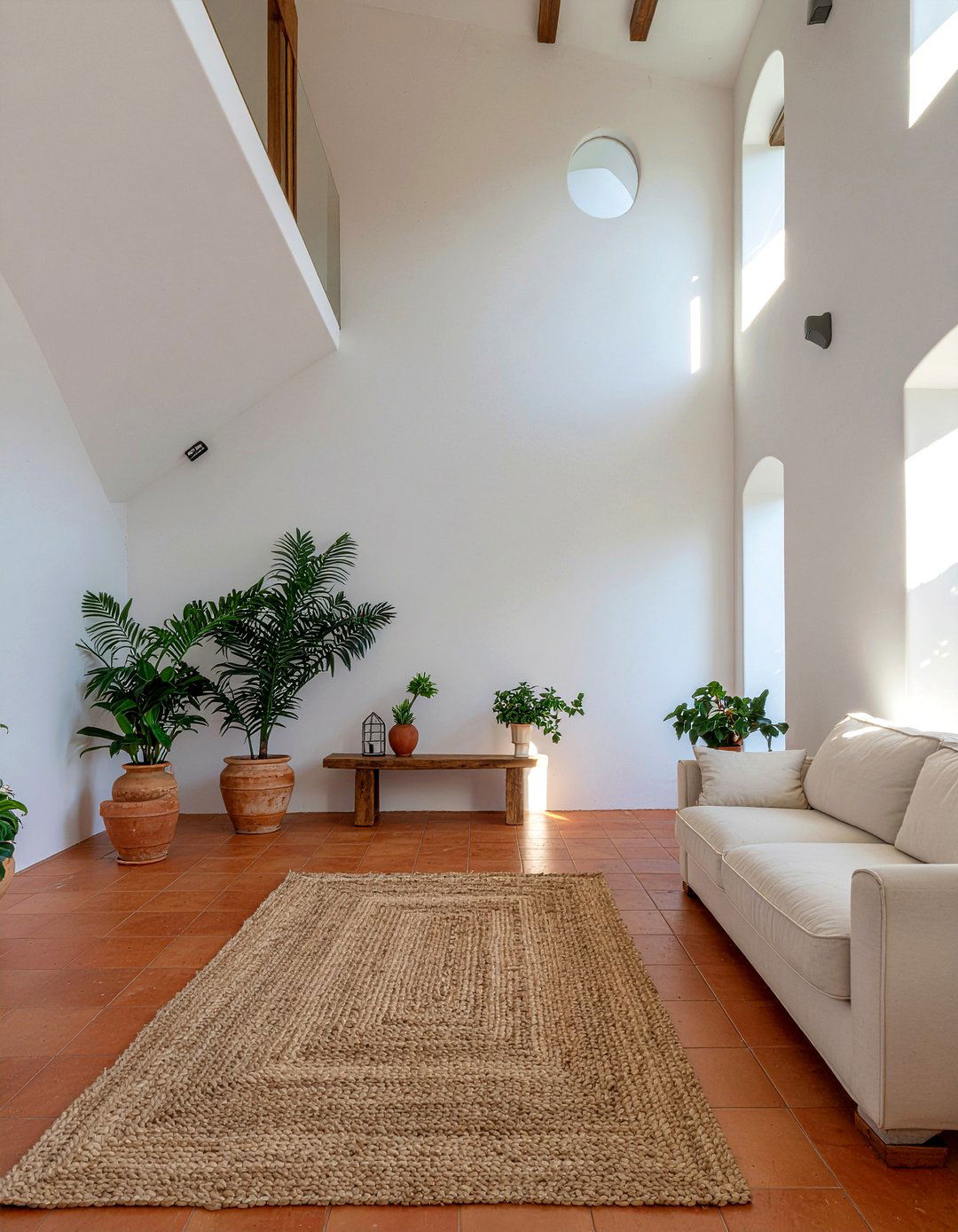 Terracotta floor tiles - 30 Mediterranean living room ideas