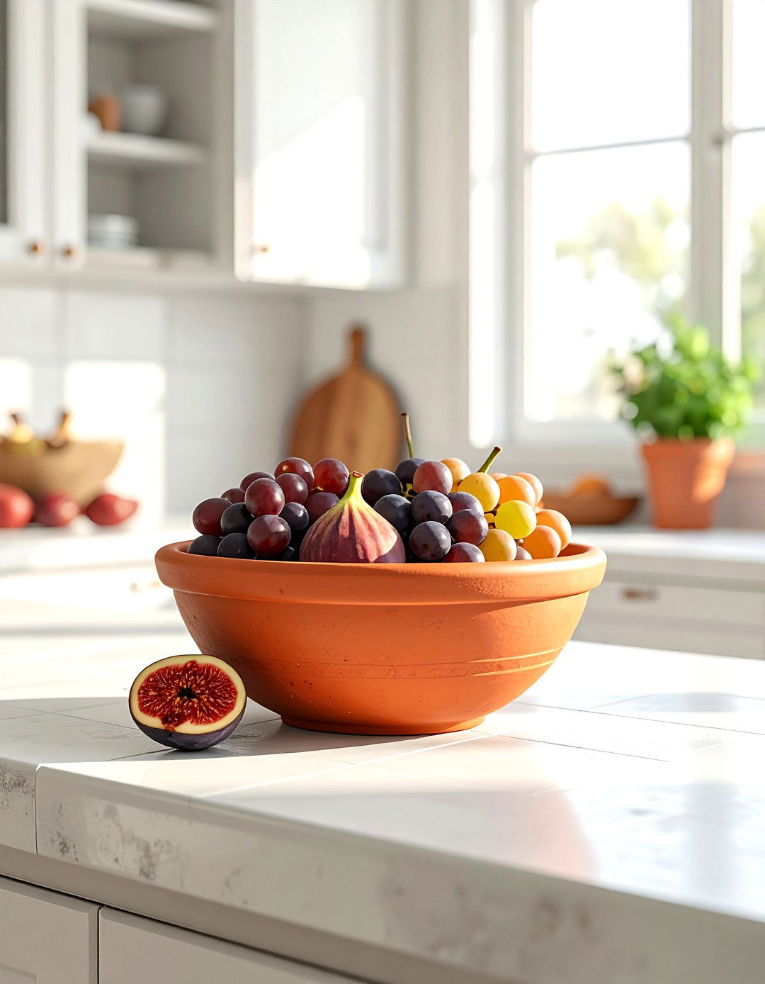 Terracotta fruit bowl - 30 fruit bowl ideas