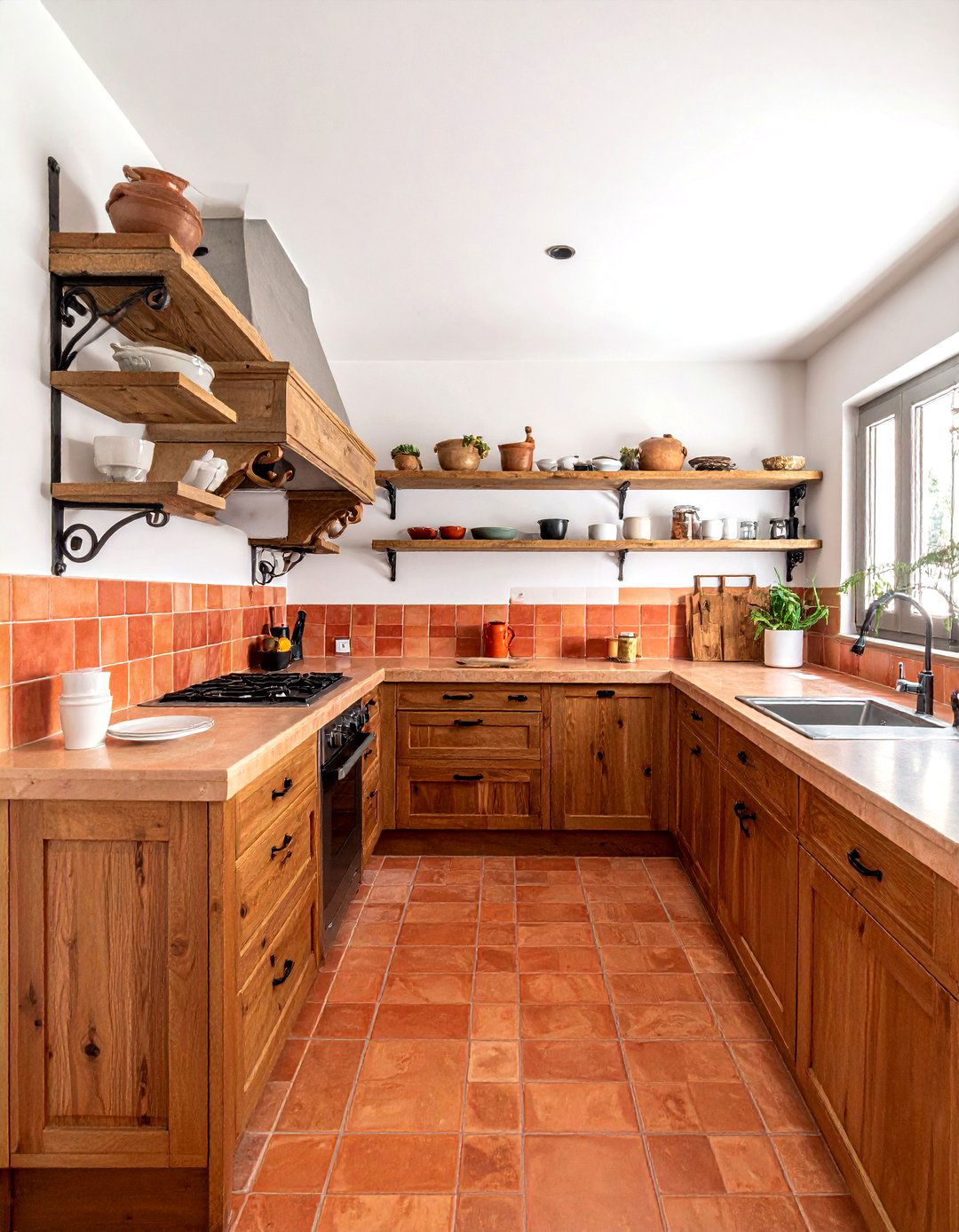 Terracotta kitchen backsplash - 30 Spanish tile kitchen backsplash ideas