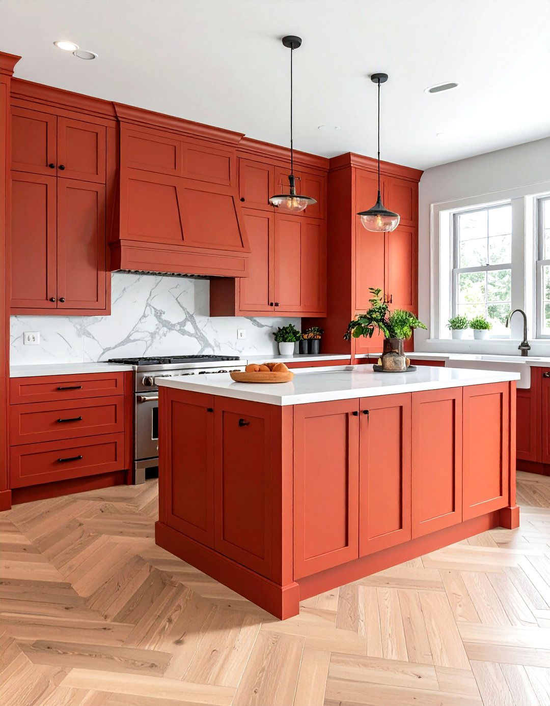 Terracotta kitchen cabinet color - 30 terracotta kitchen ideas