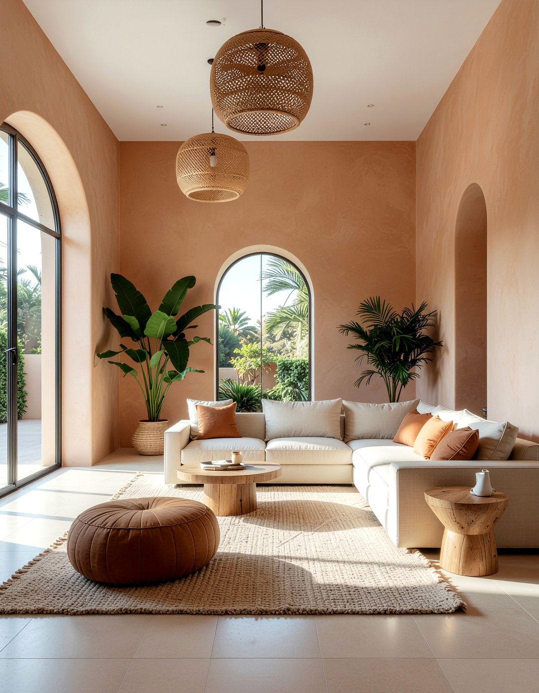 Terracotta living room - 30 warm toned living room ideas
