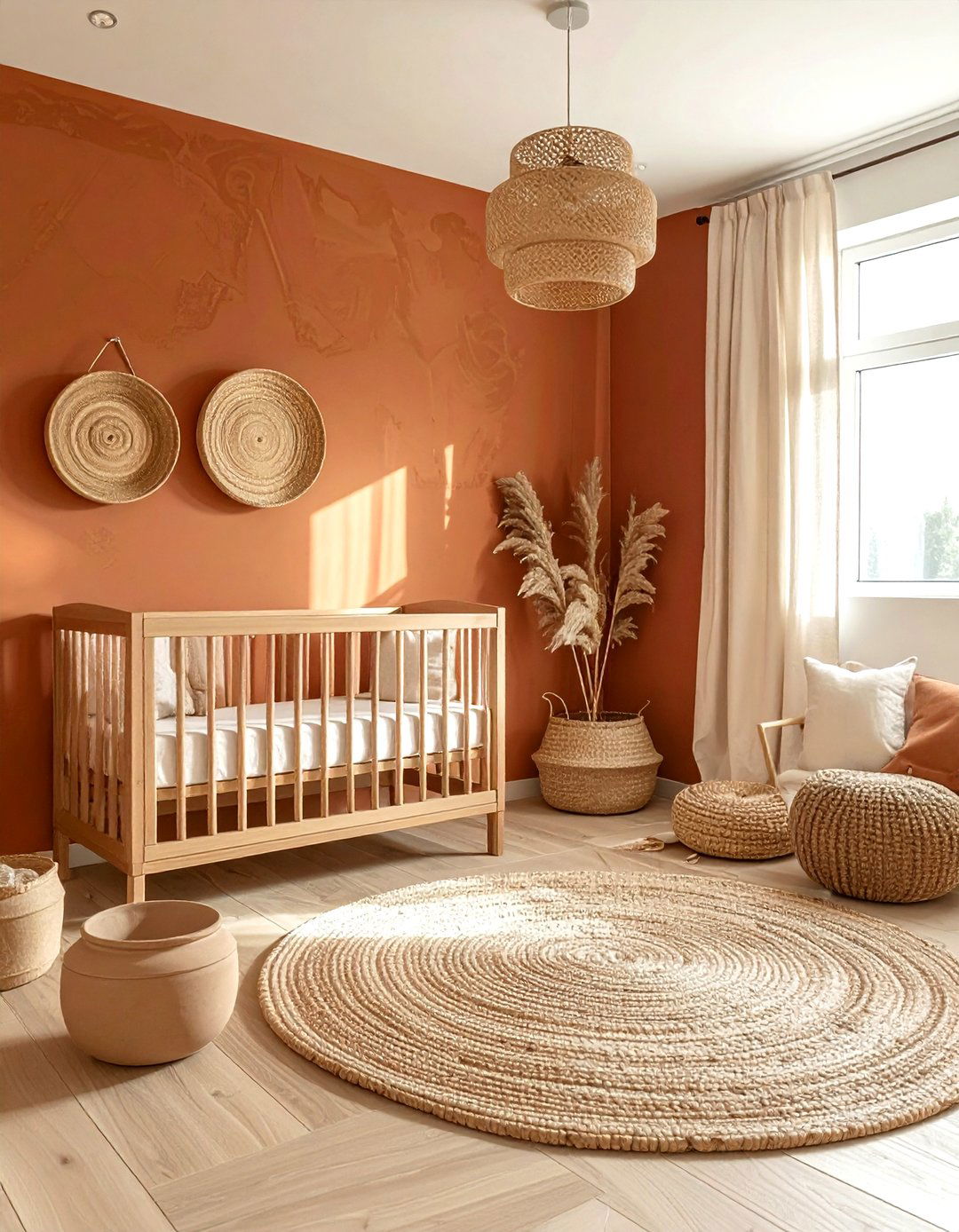Terracotta nursery - 30 baby room decor ideas