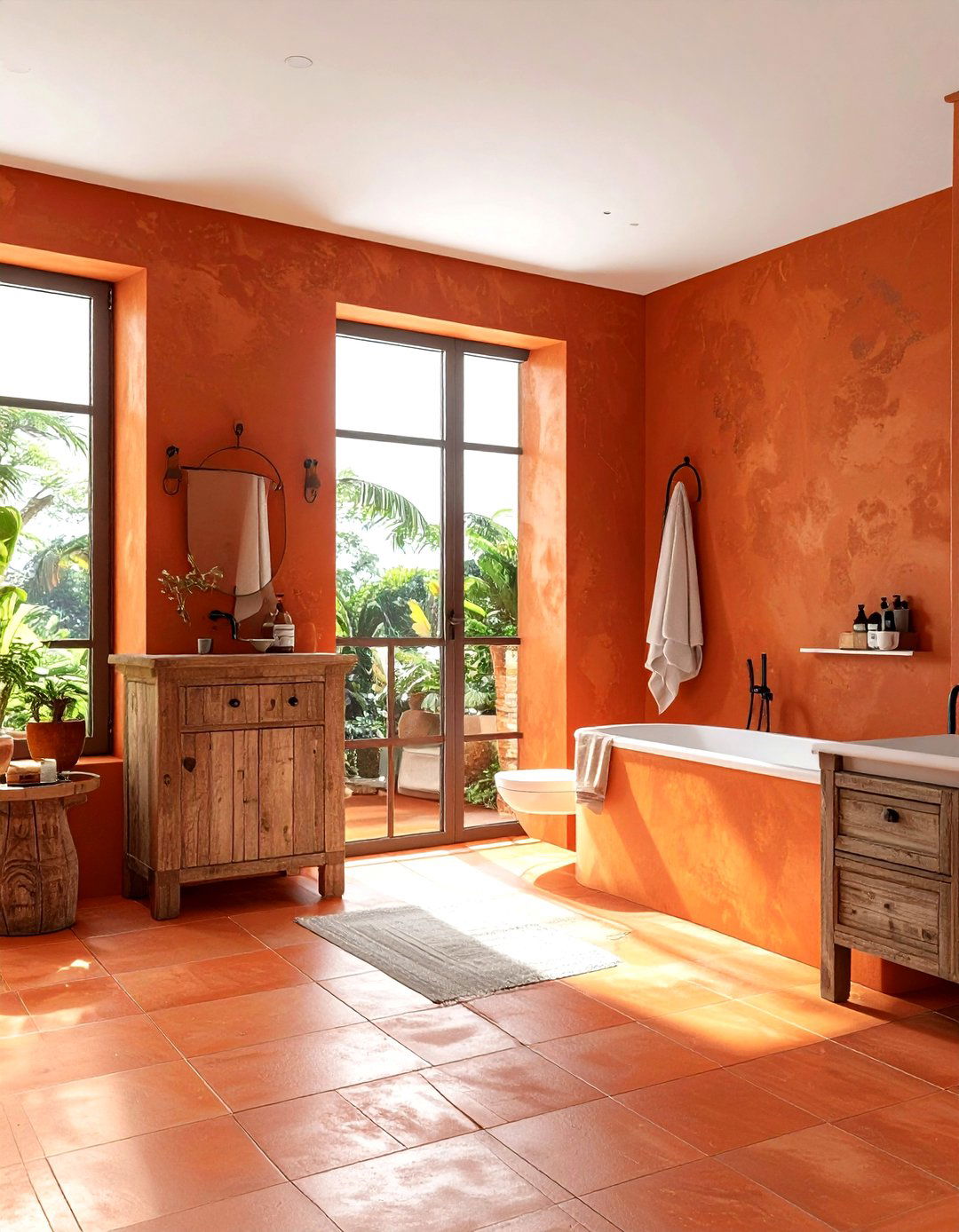 30 Bright Orange Bathroom Ideas for a Bold and Fresh Look