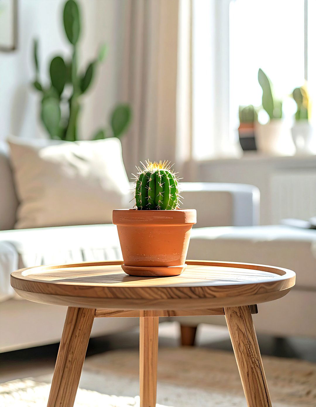 Terracotta pot plant - 30 coffee table decor ideas
