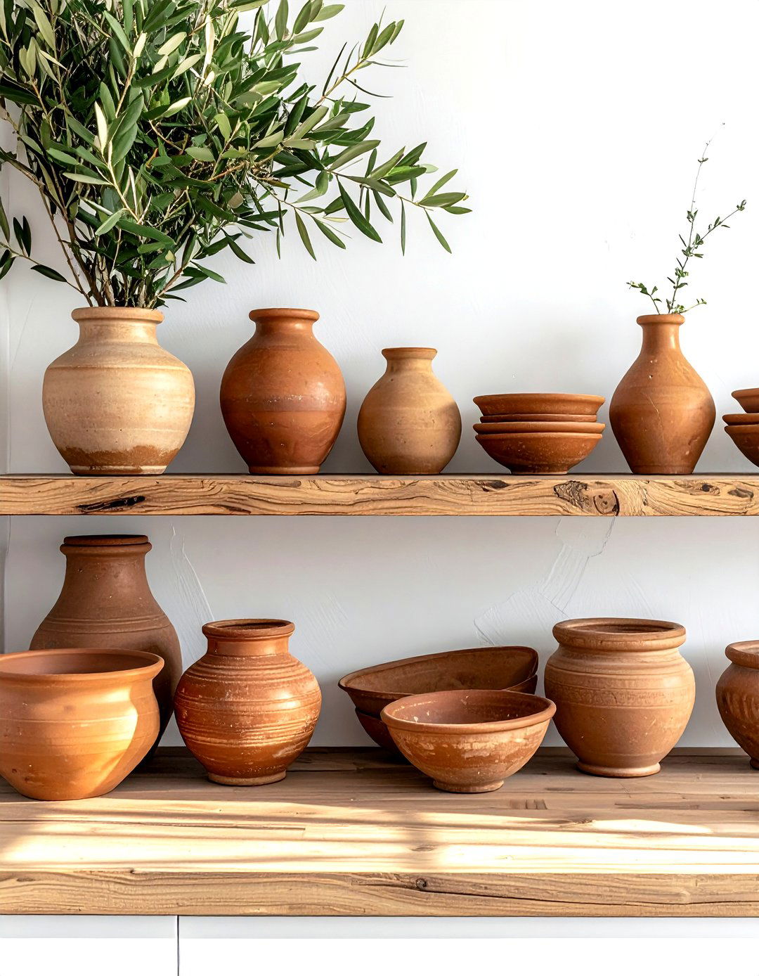 Terracotta pottery kitchen decor - 30 kitchen warm settings