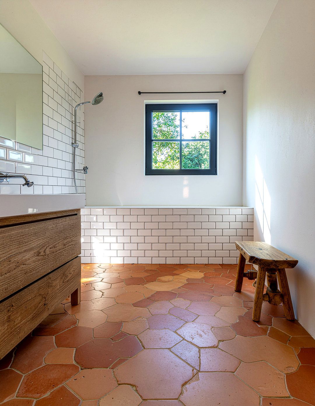 Terracotta tile bathroom - 30 bathroom trend forecast ideas