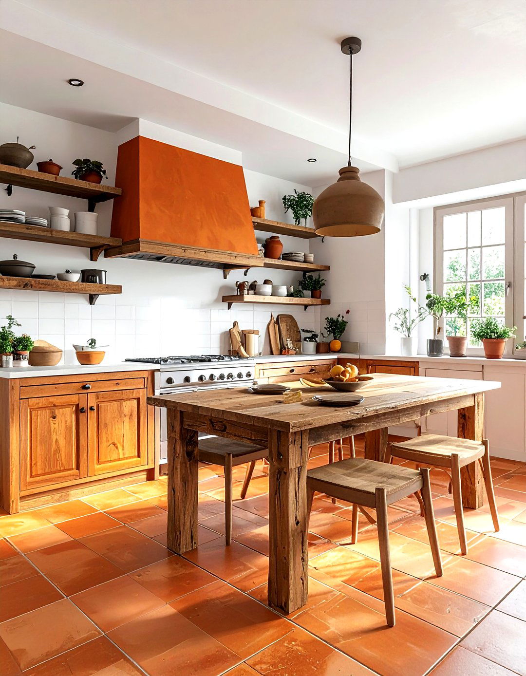 Terracotta tile kitchen - 30 inspiring kitchen ideas