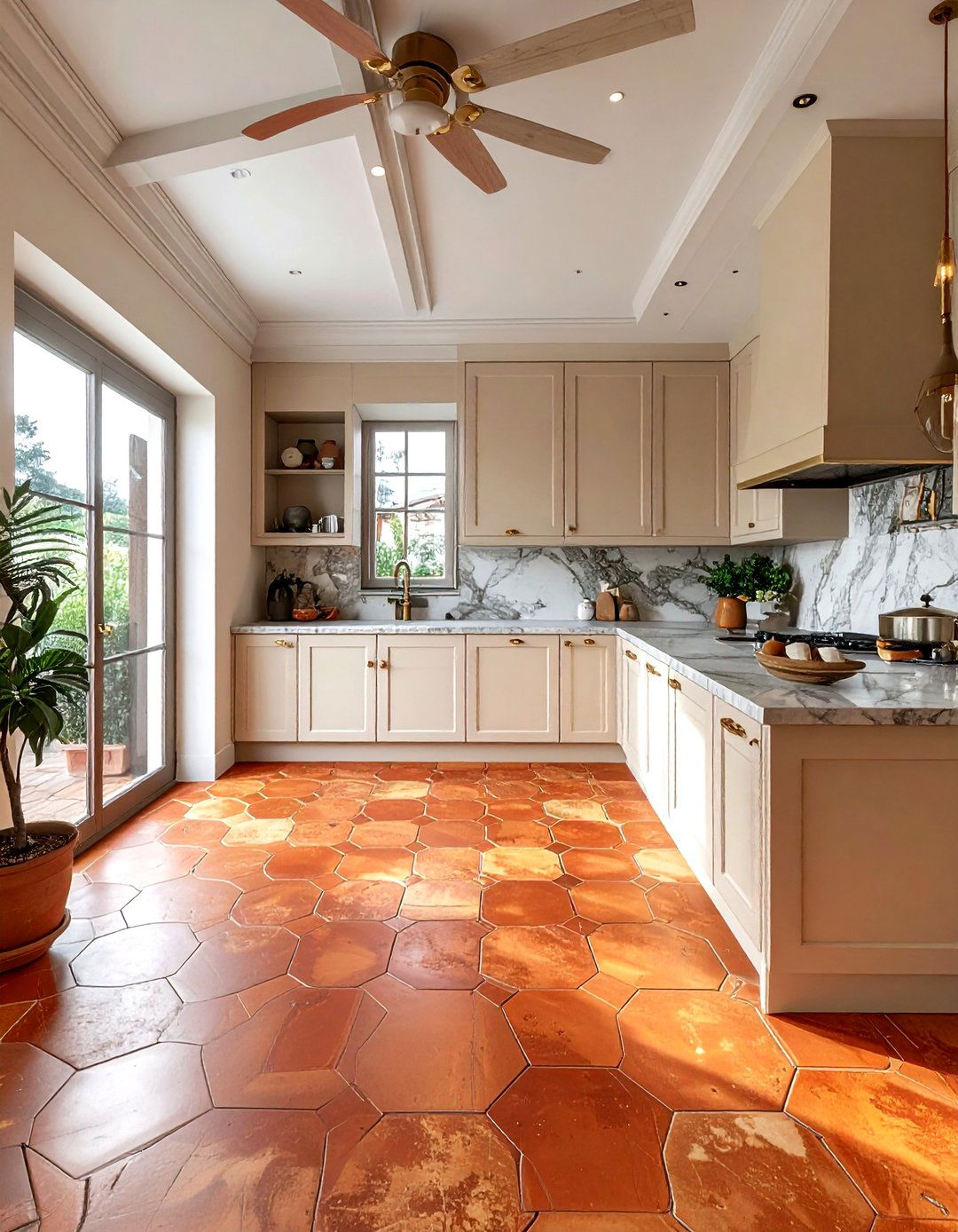 Terracotta tile kitchen - 30 viral decor ideas