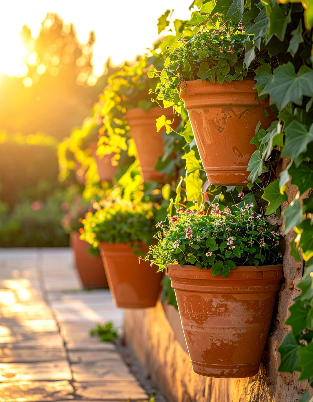 Terracotta wall planters - 30 terracotta planter ideas