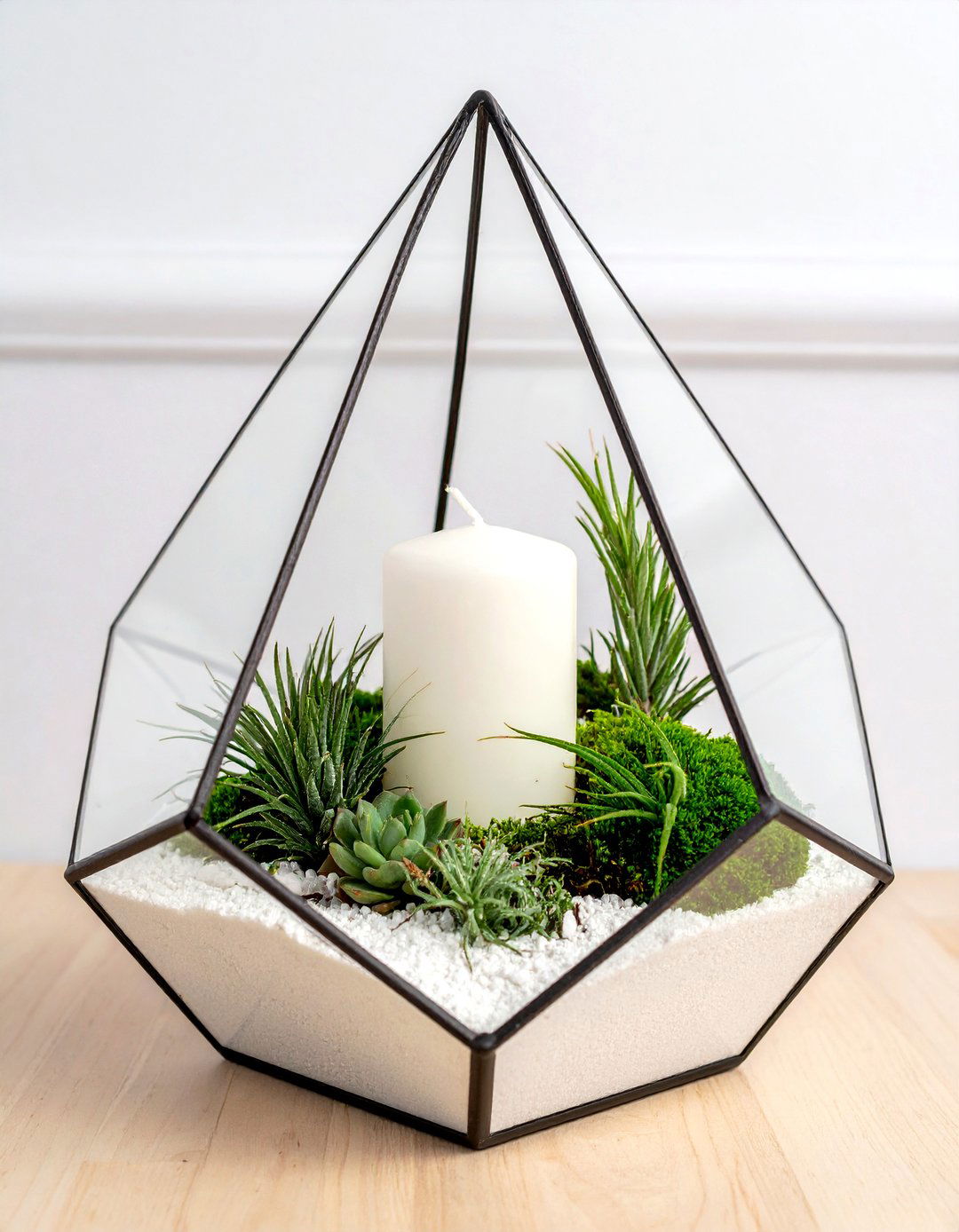 Terrarium candle garden - 30 candle arrangement ideas