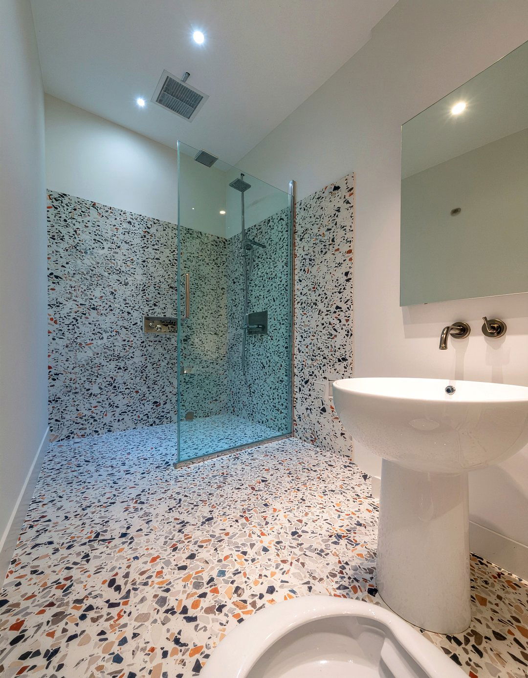 Terrazzo Bathroom Floor - 30 luxury master bathroom ideas
