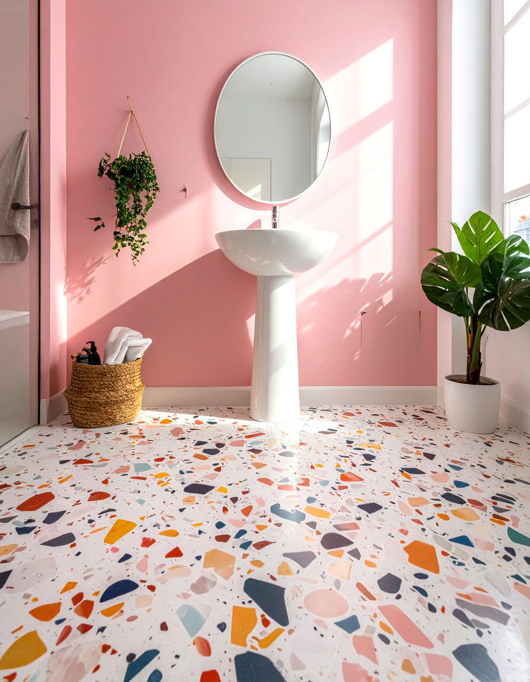 Terrazzo Bathroom Floor - 30 urban bathroom ideas