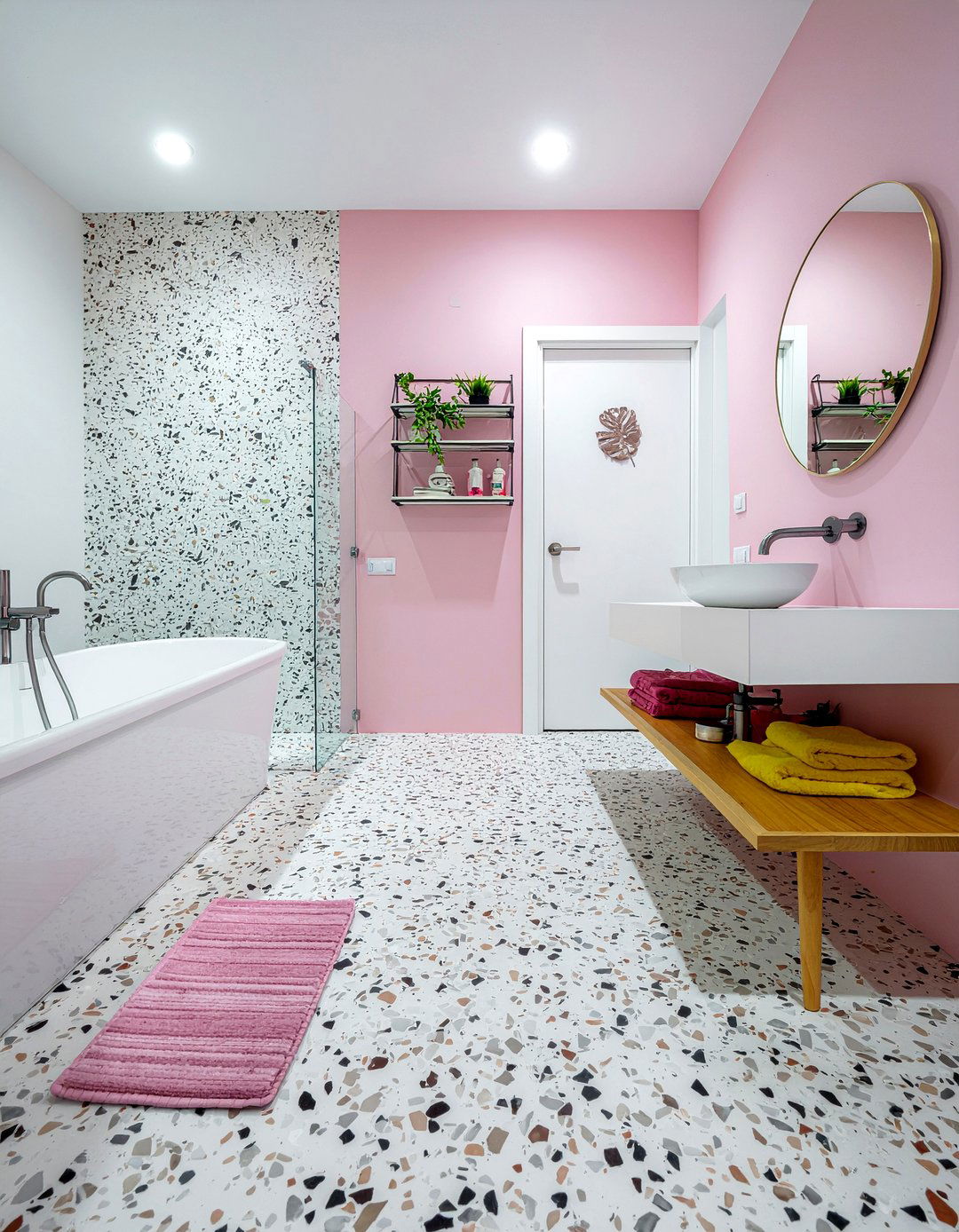 Terrazzo Effect Laminate Bathroom - 30 bathroom laminate flooring ideas