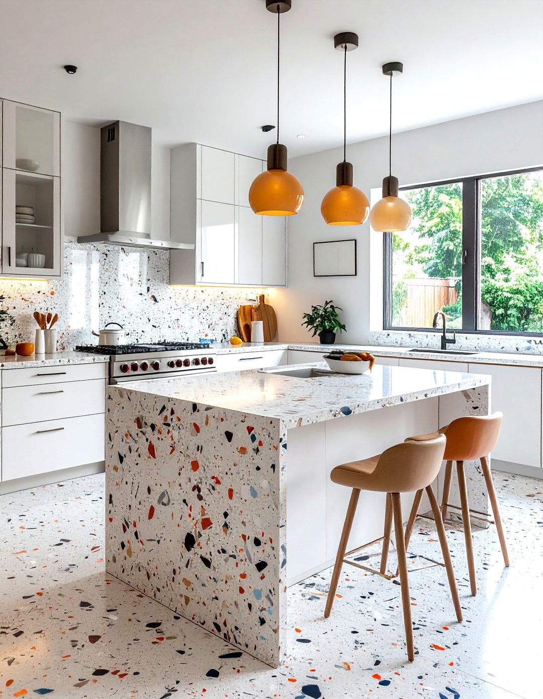 Terrazzo Epoxy Countertop - 30 DIY kitchen countertop ideas