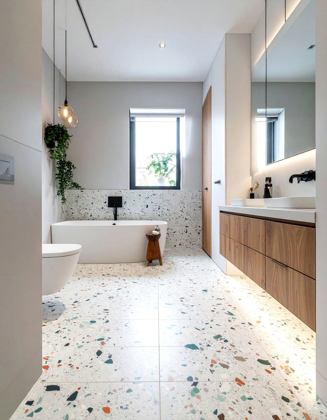 Terrazzo Floor Tile - 30 bespoke bathroom ideas