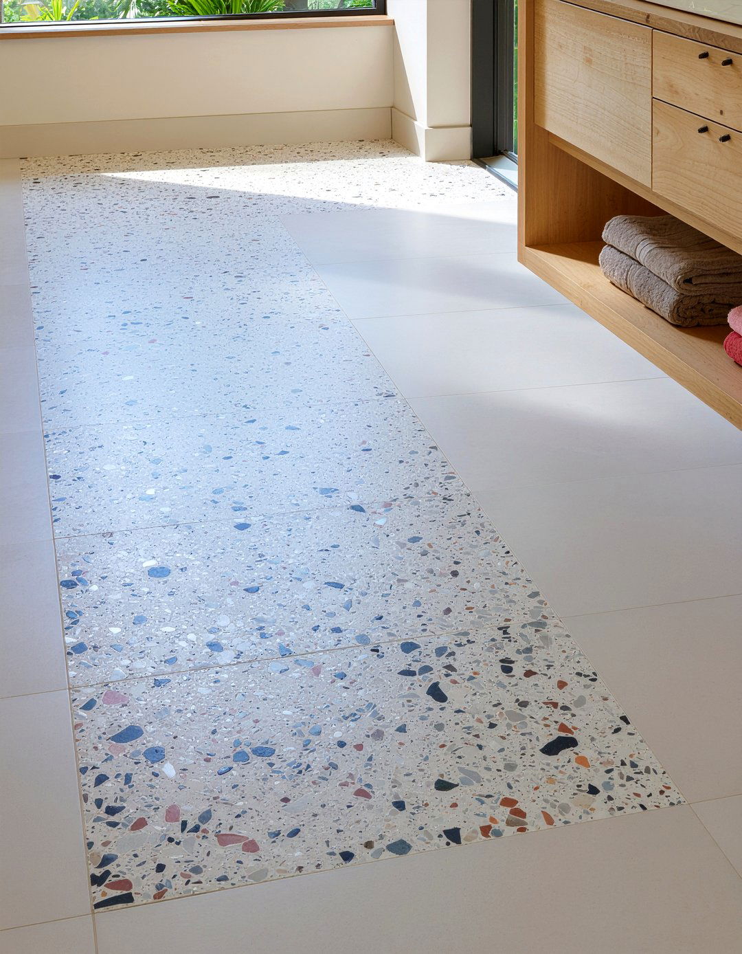 Terrazzo Floor Tile - 30 bathroom decor ideas
