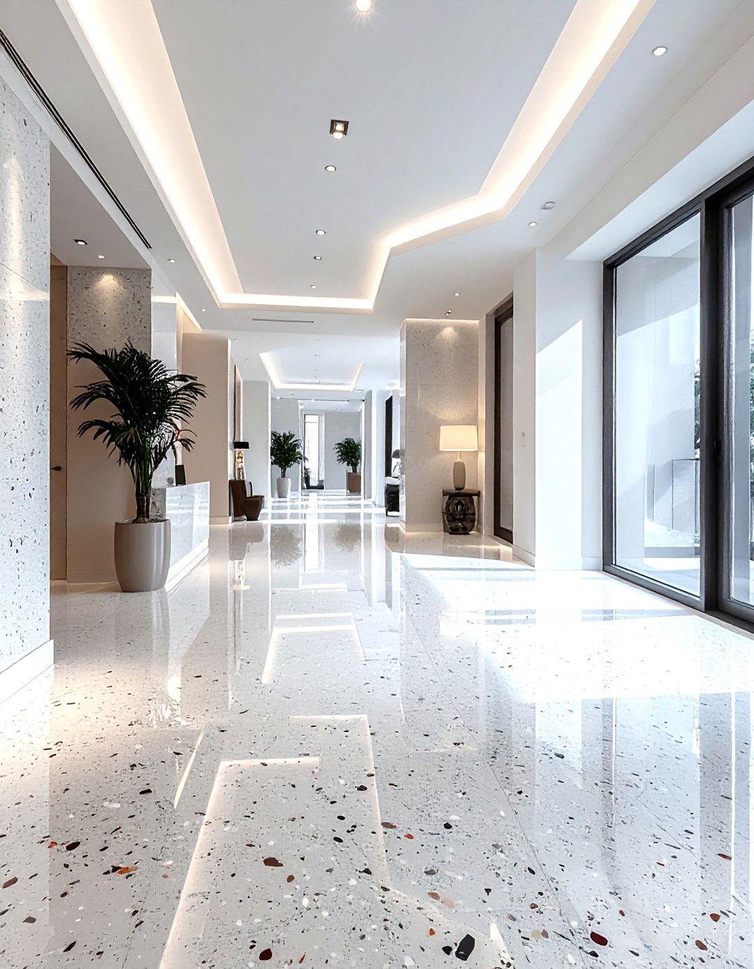 Terrazzo Floor To Ceiling - 30 terrazzo bathroom ideas