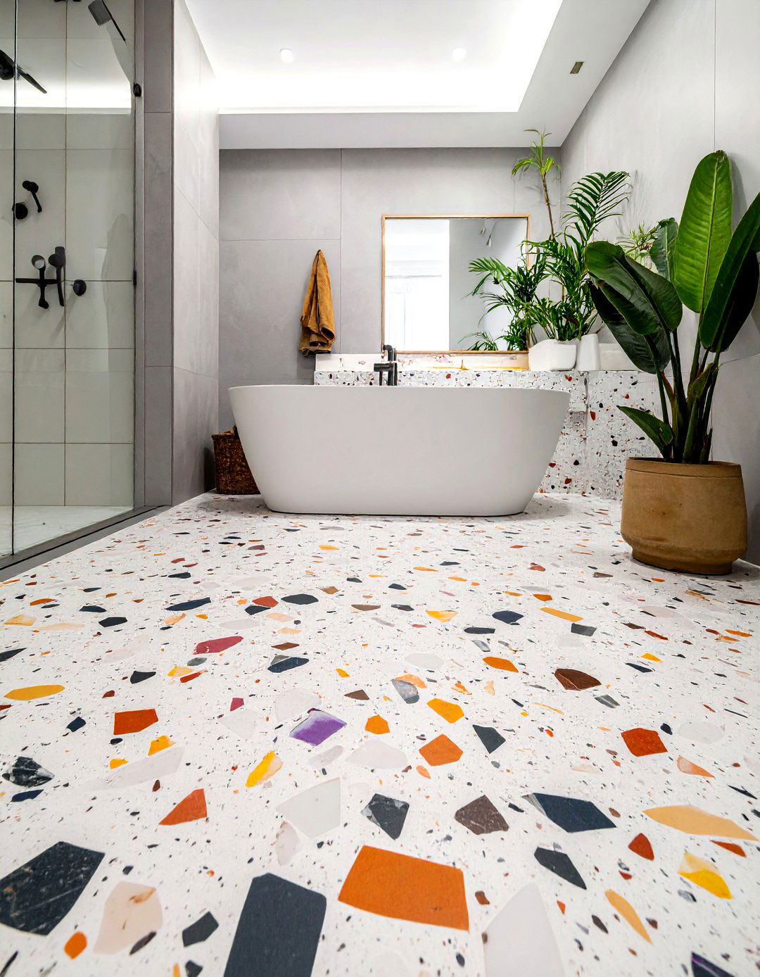 Terrazzo Flooring - 30 dreamy bathroom ideas