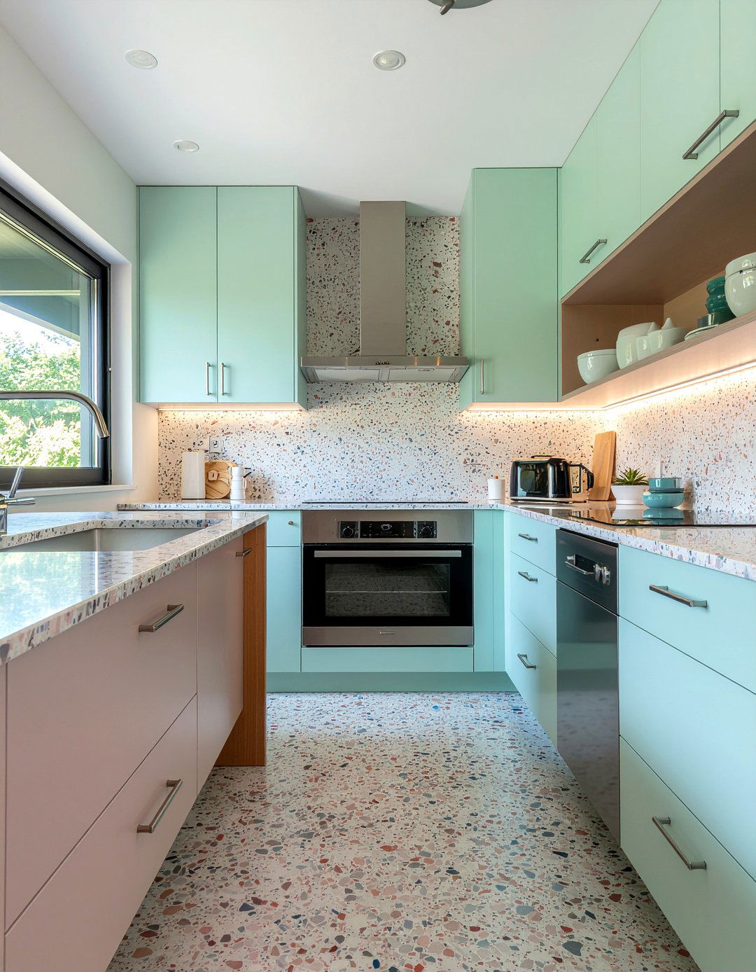 Terrazzo Kitchen Finishes - 30 bold kitchen ideas