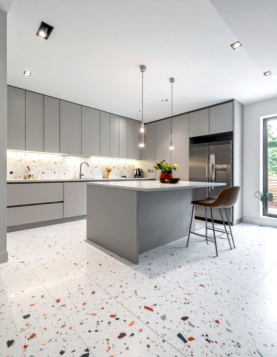 Terrazzo Kitchen Floor Tile - 30 tile floor kitchen ideas