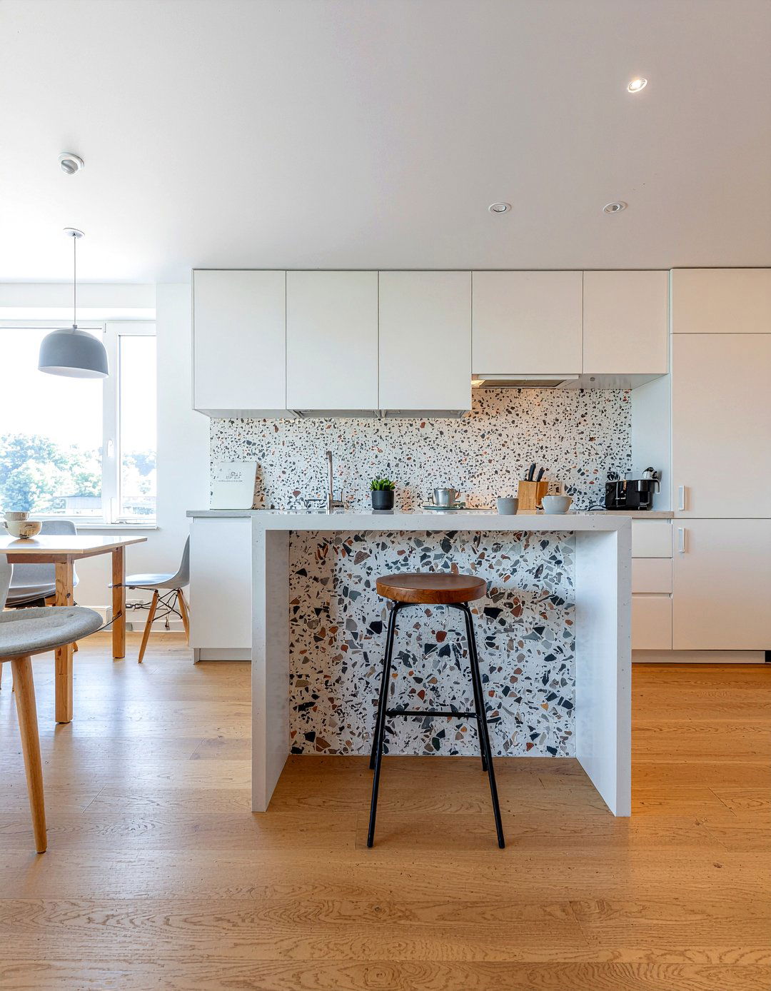 Terrazzo Kitchen Wall - 30 kitchen feature wall ideas