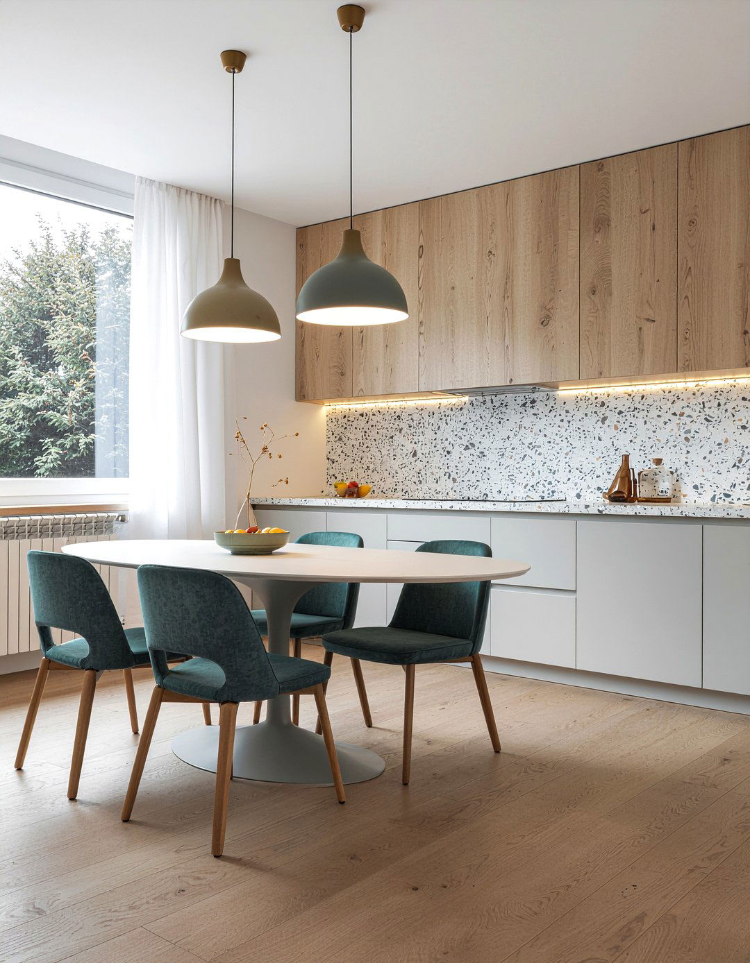 Terrazzo Slab Kitchen Wall - 30 slab backsplash kitchen ideas