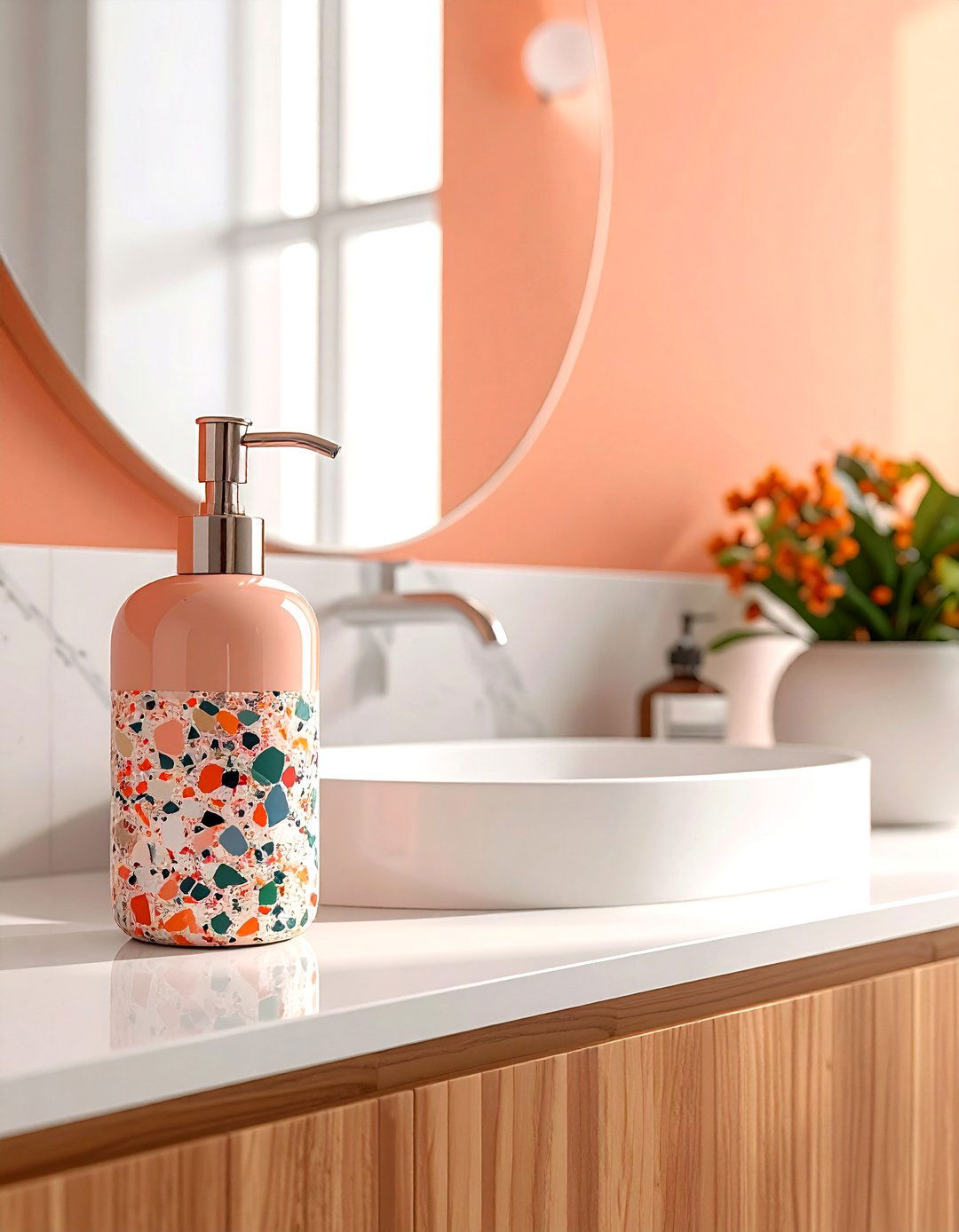 Terrazzo Soap Dispenser - 30 bathroom soap dispenser ideas