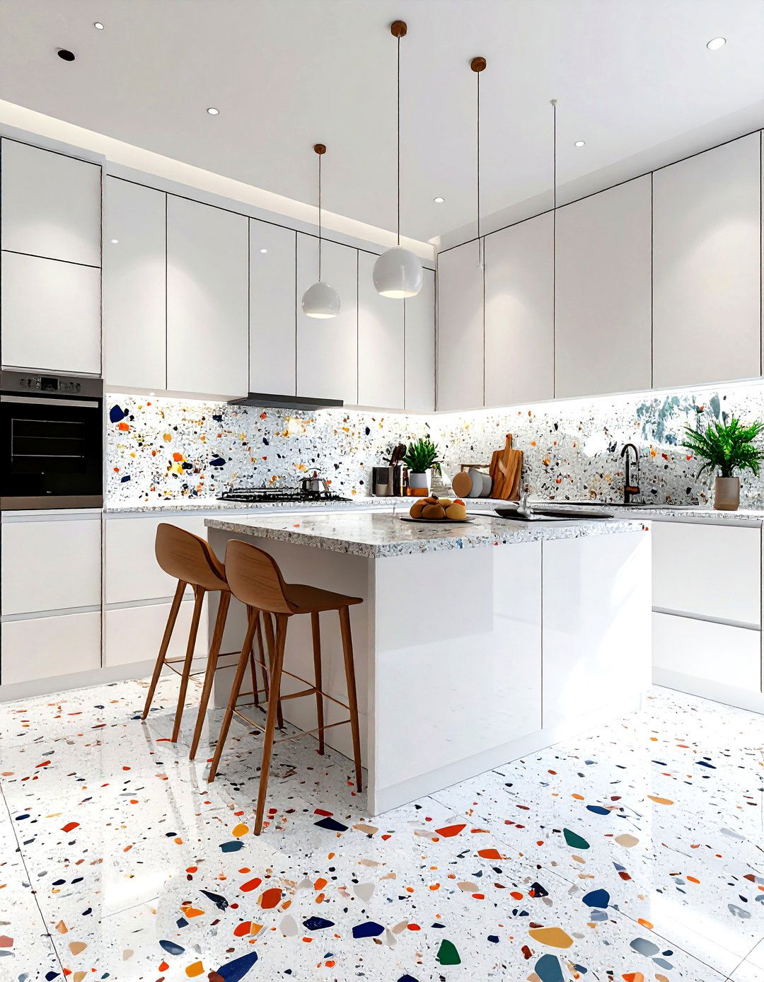 Terrazzo Tile - 30 kitchen floor design ideas