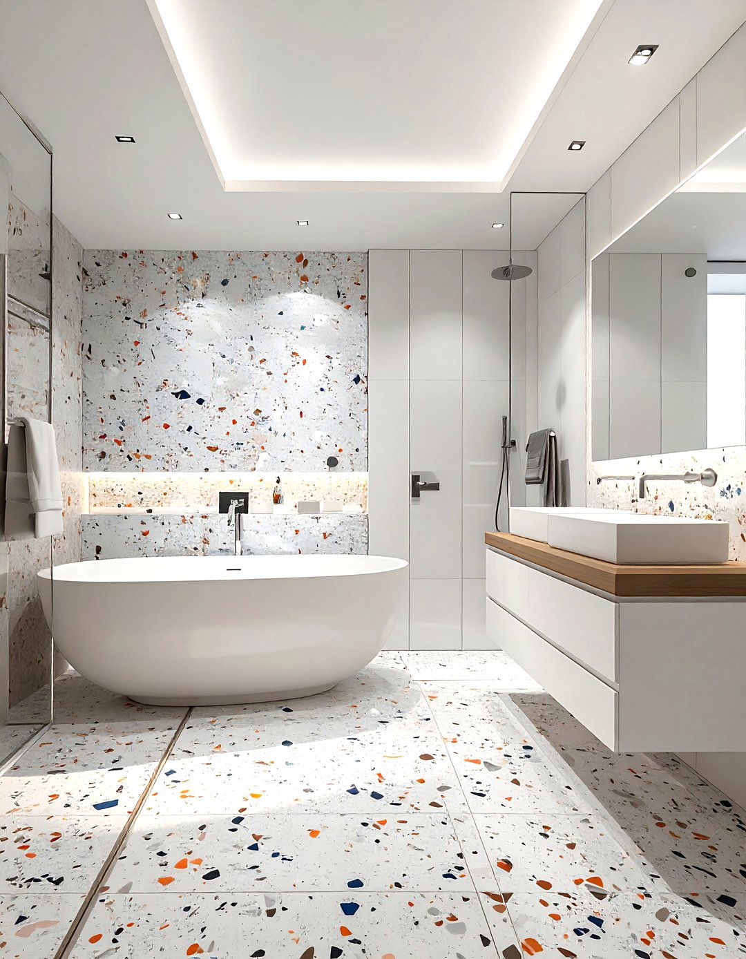 Terrazzo Tile Bathroom - 30 must-see bathroom ideas
