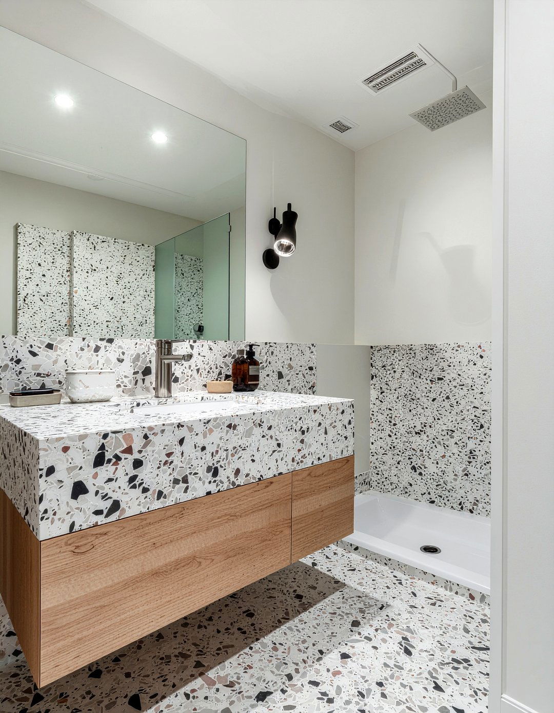 Terrazzo Tile Bathroom - 30 bathroom complete overhaul ideas