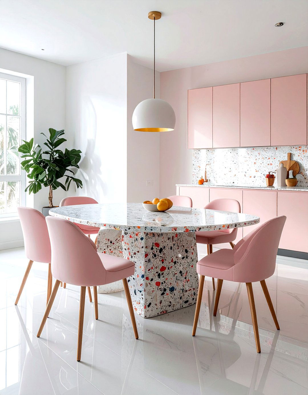 Terrazzo Top Dining Table - 30 modern dining table ideas