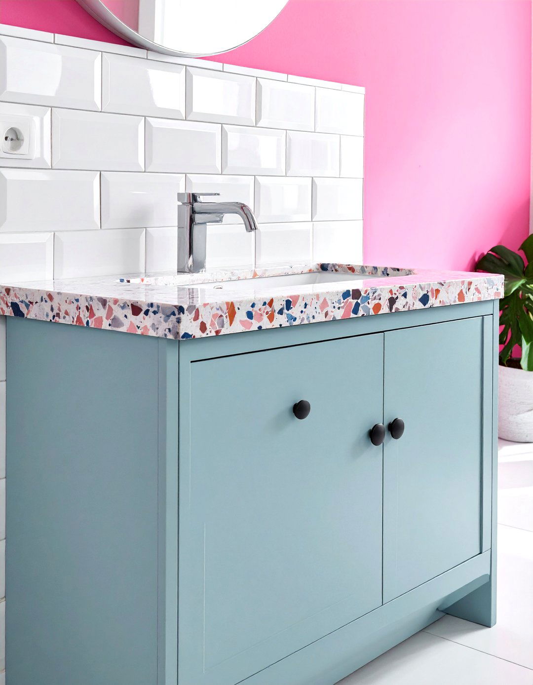 Terrazzo Top Vanity - 30 bathroom vanity ideas