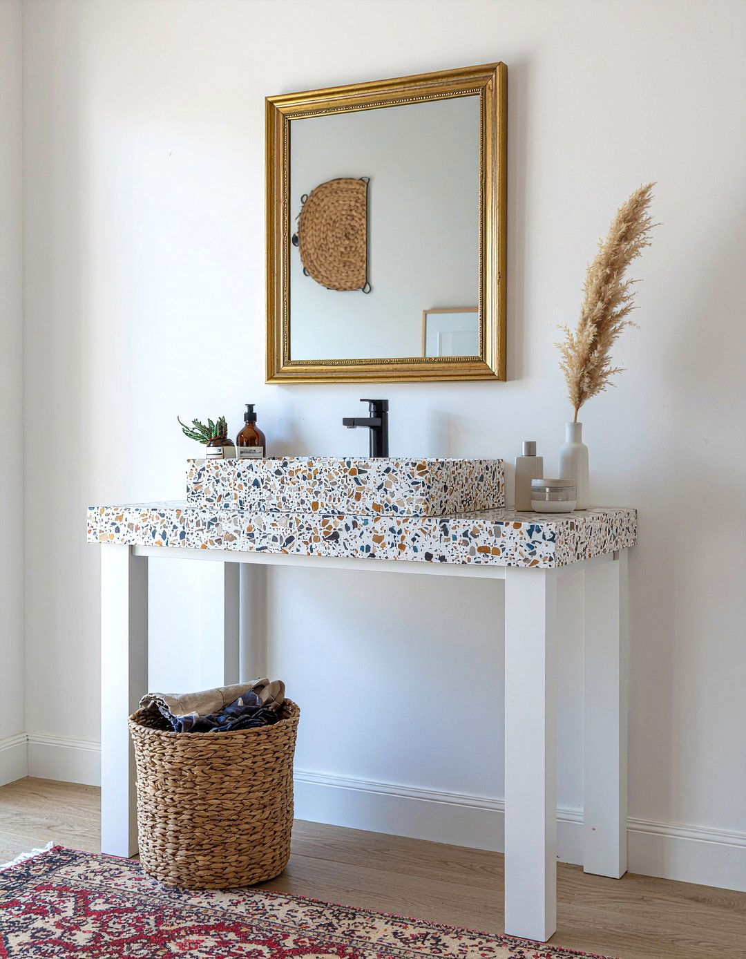Terrazzo Vanity - 30 bedroom modern vanity designs