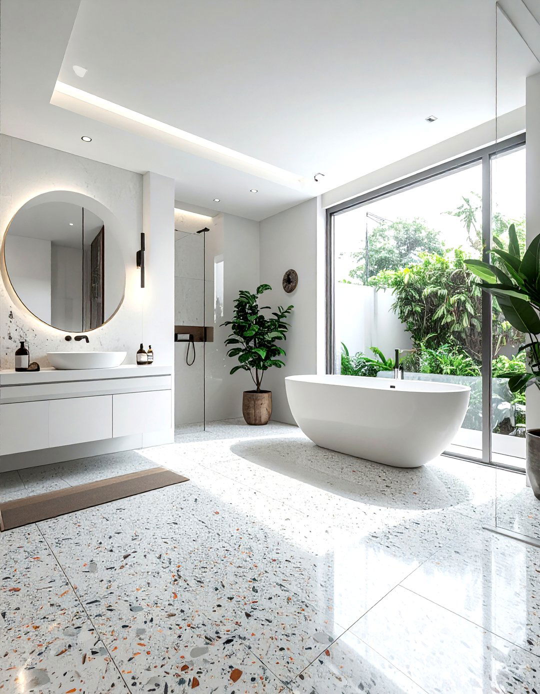 Terrazzo Wet Room - 30 terrazzo bathroom ideas