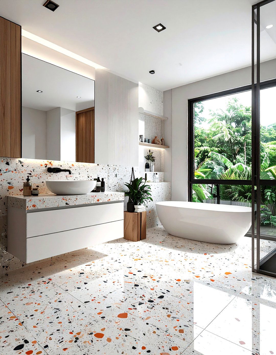 Terrazzo bathroom - 30 modern bathroom ideas