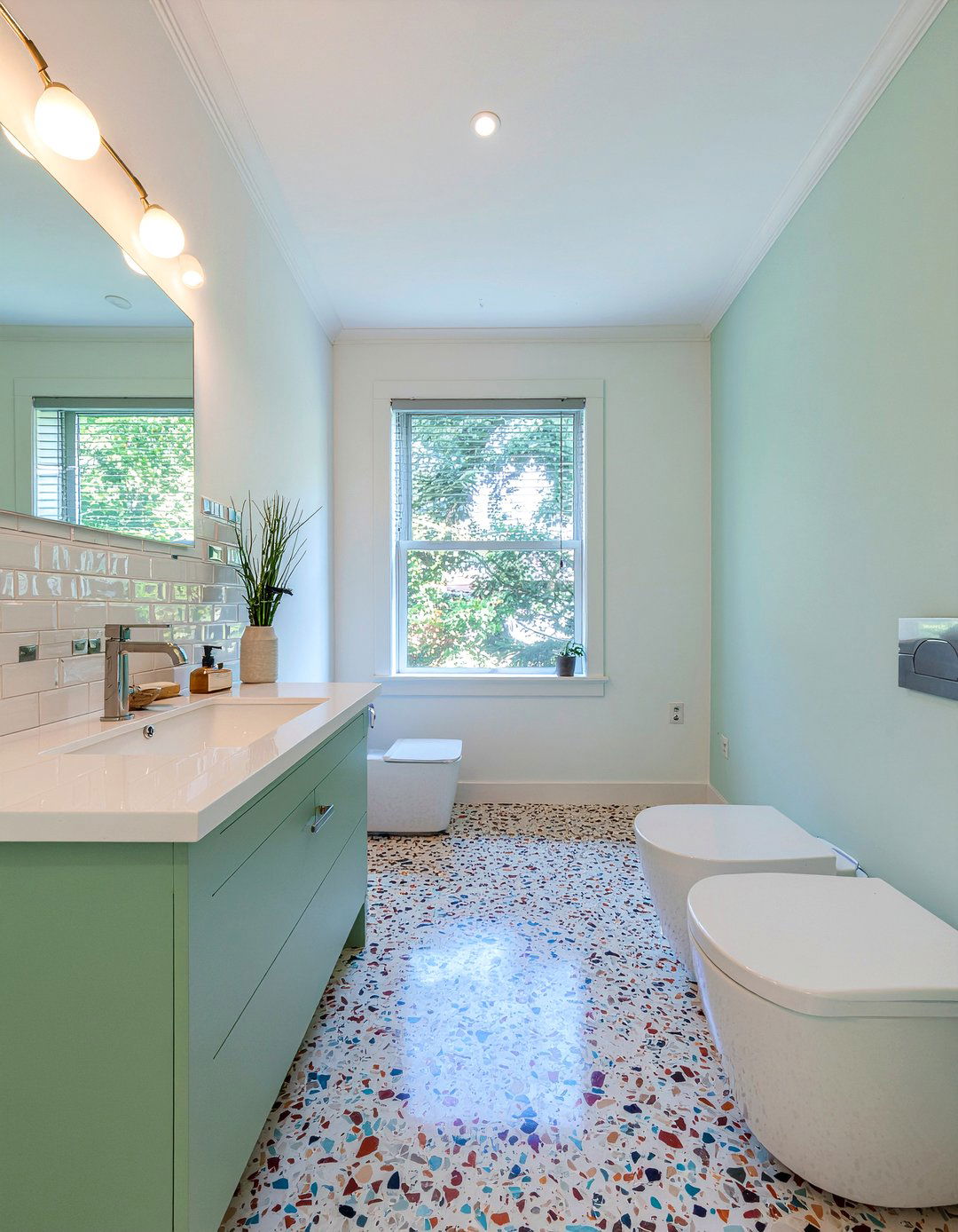 Terrazzo bathroom floor - 30 modern take on classic bathroom ideas