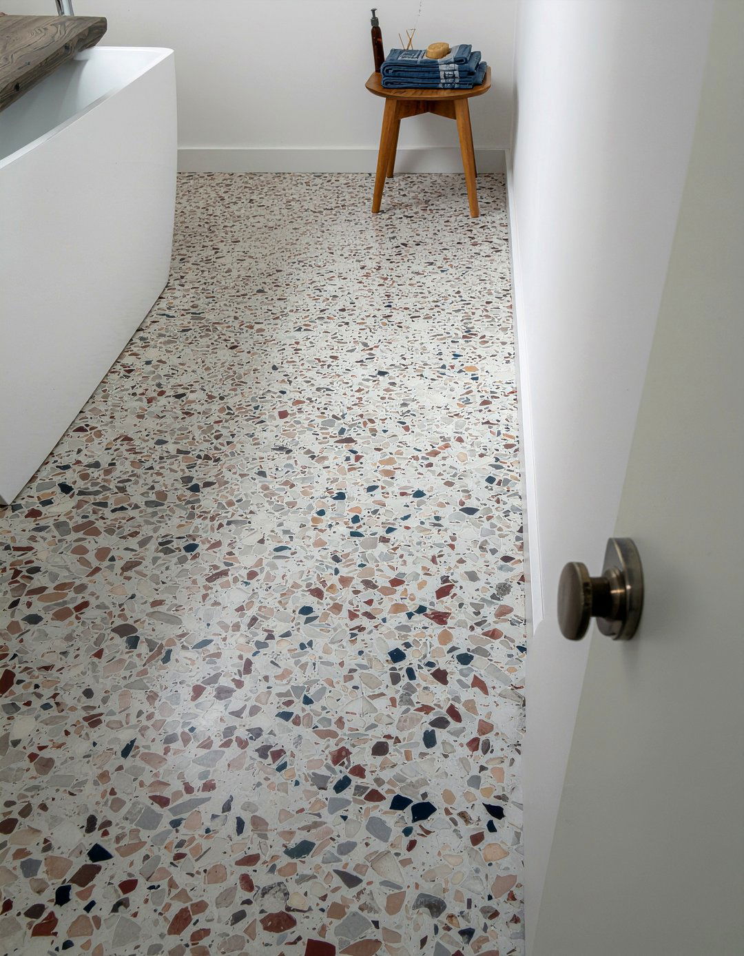 Terrazzo bathroom floor - 30 bathroom trendy element ideas